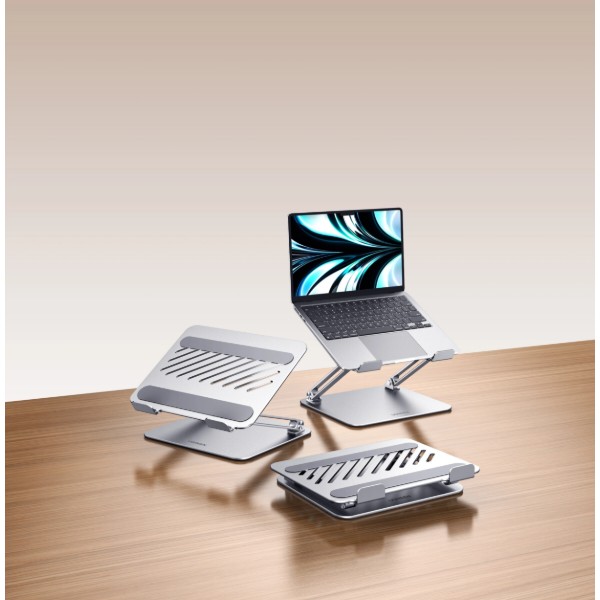 Фото - Підставка під ноутбук UGREEN LP966 Laptop Stand Adjustable Angle/Heigh & Foldable Sliver (95187)