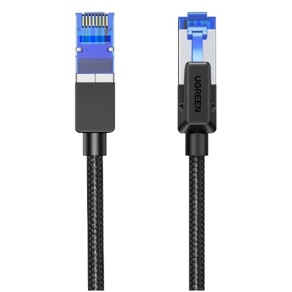 Фото - Кабель патч-корд UGREEN NW153 CAT 8 Shielded Round Braided Cable Modular Plugs 1m Black (80429)