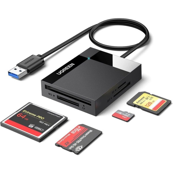 Фото - Кардридер UGREEN USB 3.0  SD/TF/CF/MS 4в1 0.5 м CR125 (30333)