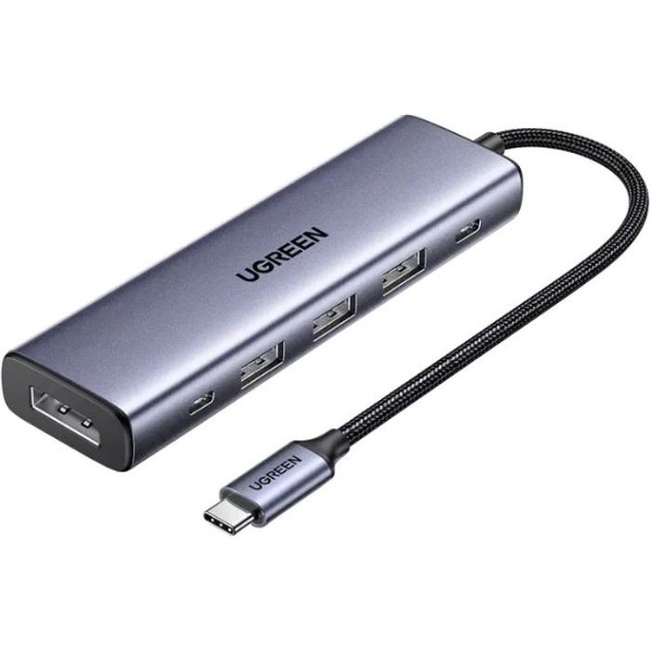 Фото - Хаб USB UGREEN USB3.0 5в1 Type-C -> 3xUSB-А/2xType-C/100W CM511 (75642)