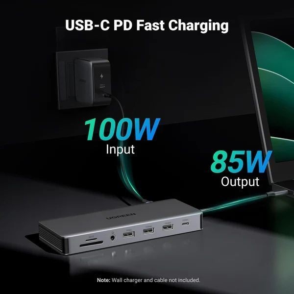 Фото - Хаб USB UGREEN USB3.2 Type-C --> HDMI 4xUSB-A 2xUSB-C3.2 100W CM681 (15978)