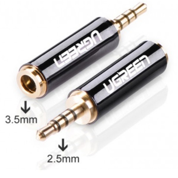 Фото - Переходник аудио UGREEN 2.5 mm Male to 3.5 mm Female Adapter (20501)