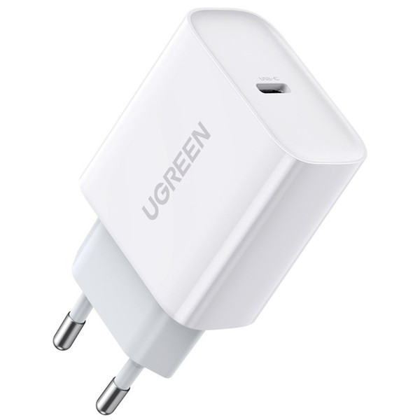 Фото - Мережевий зарядний пристрій UGREEN CD137 Type-C PD 20 W Charger White