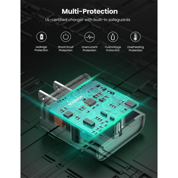 Фото - Мережевий зарядний пристрій UGREEN CD137 Type-C PD 20 W Charger White