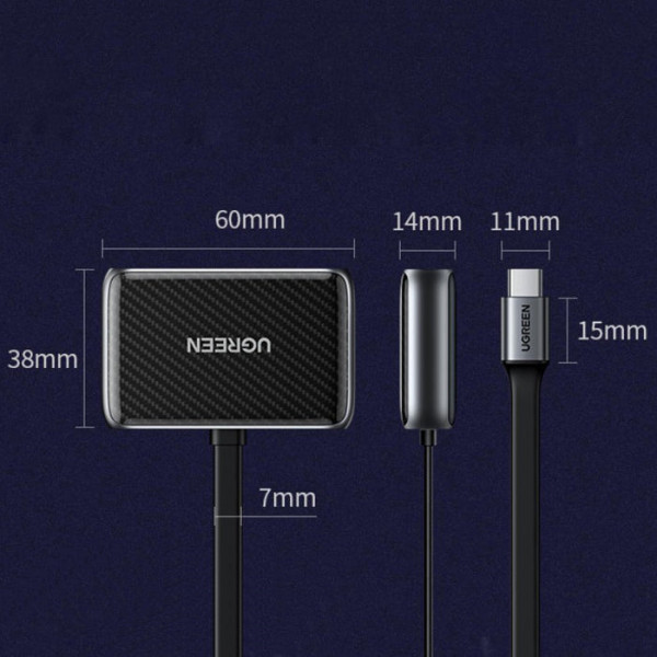 Фото - Перехідник HDMI UGREEN CM285 USB 2.0-HDMI+VGA(HDMI 1.4b support 3D/4K 2K 30Hz+VGA 1080P 60Hz CM303) Black (70549)