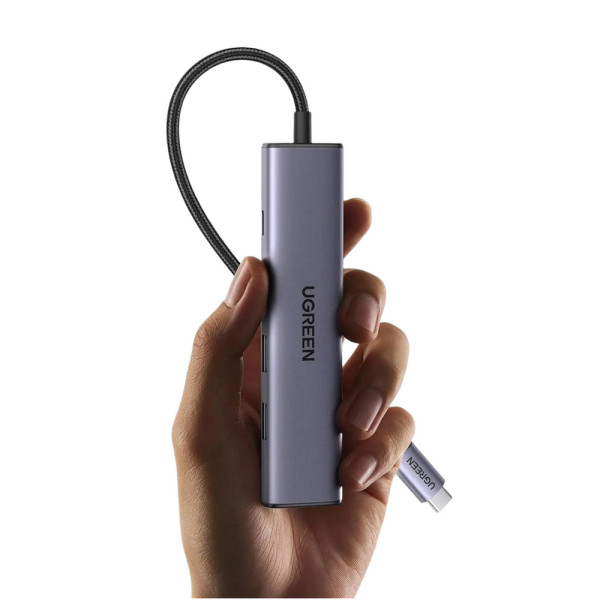 Фото - Хаб USB UGREEN CM478 USB Type-C to HDMI USB 3.0*4 Gray (15495)