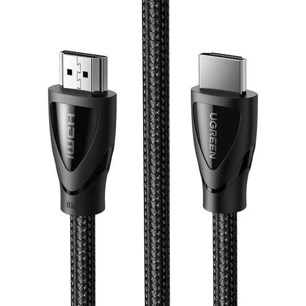 Фото - Кабель HDMI UGREEN HD140 8K HDMI 2.1 Cable Braided 1m Black (UGR-80401)