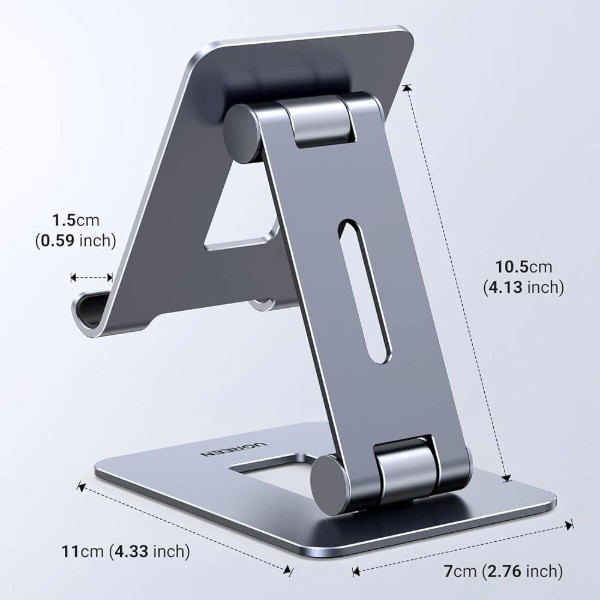 Фото - Підставка для мобільного пристрою UGREEN LP678 Foldable Multi-Angle Phone Stand Grey (15608)