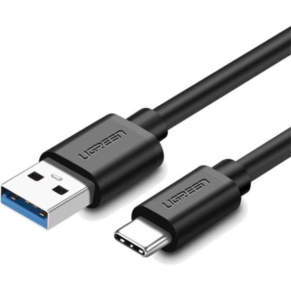 Фото - Кабель UGREEN US184 USB 3.0 - Type-C Cable 2m Black (UGR-20884)