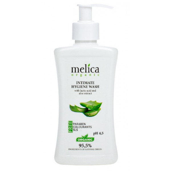 Фото - Гель для інтимної гігієни Melica Organic молочной кислотой и экстрактом алоэ 300 г (4770416342105)