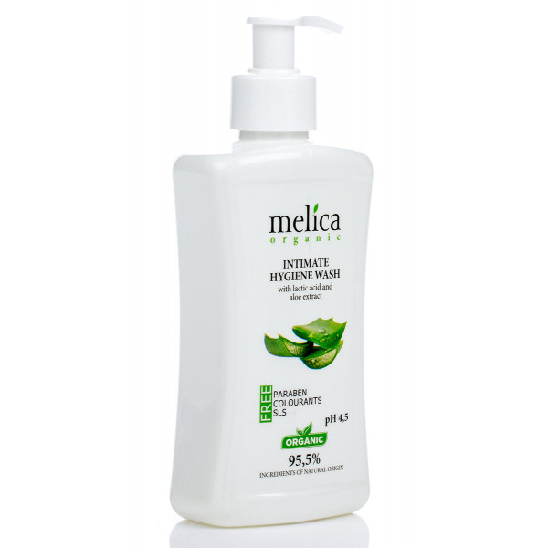 Фото - Гель для інтимної гігієни Melica Organic молочной кислотой и экстрактом алоэ 300 г (4770416342105)