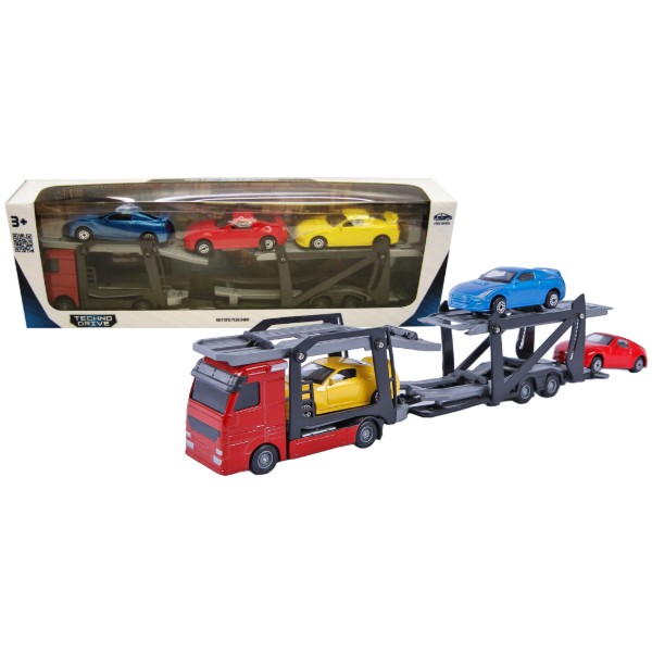 Фото - Автотранспорт TechnoDrive АВТОПЕРЕВІЗНИК (автоперевізник, 3 машини, 1:60, 26cm) (541756.270)