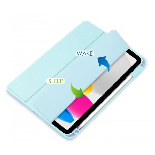 Фото - Чохол для планшета Becover Soft Edge з кріпленням Apple Pencil for Apple iPad 10.9'' (10 Gen)/iPad 11'' (A16) Light Blue (709205)