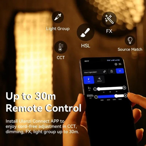 Фото - Студійне світло Ulanzi Vijim 200W Bi-color Video Light без БЖ (L079CNA1 VL-200Bi)
