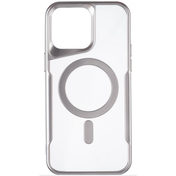 Фото - Чохол для смартфону Gelius Casual Frame Case MagSafe for iPhone 14 Titanium (98562)