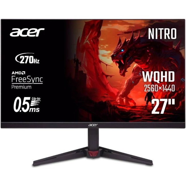 Фото - Монітор ігровий Acer Nitro VG270UZ1bmiipx (UM.HV0EE.107) Фото - Монітор ігровий Acer Nitro VG270UZ1bmiipx (UM.HV0EE.107)