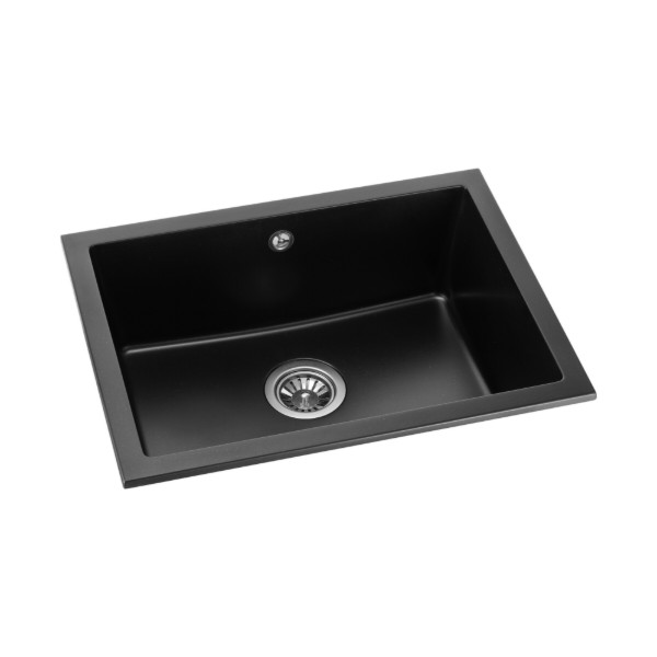 Фото - Мойка кухонная GRANADO Under top L black shine