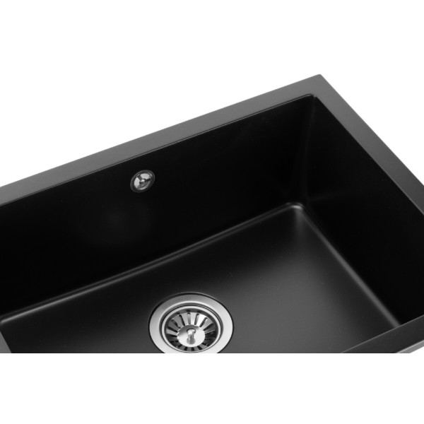 Фото - Мойка кухонная GRANADO Under top L black shine