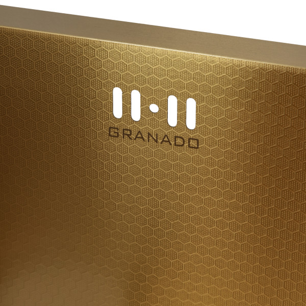 Фото - Мийка кухонна GRANADO Under top max STEEL S201 gold honeycomb