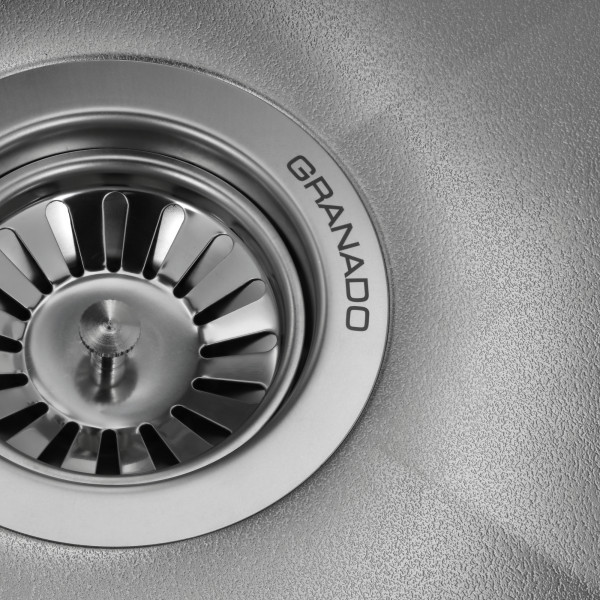 Фото - Мийка кухонна GRANADO Under top max STEEL S201 black Textures