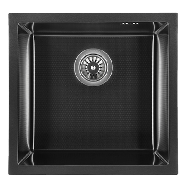 Фото - Мийка кухонна GRANADO Under top STEEL S201 black honeycomb
