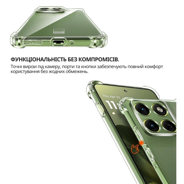 Фото - Чохол для смартфона BeCover Anti-Shock for Motorola Edge 70 Clear (715069)