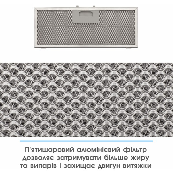 Фото - Витяжка вбудована ELEYUS UNIA 1200 LED 52 WH