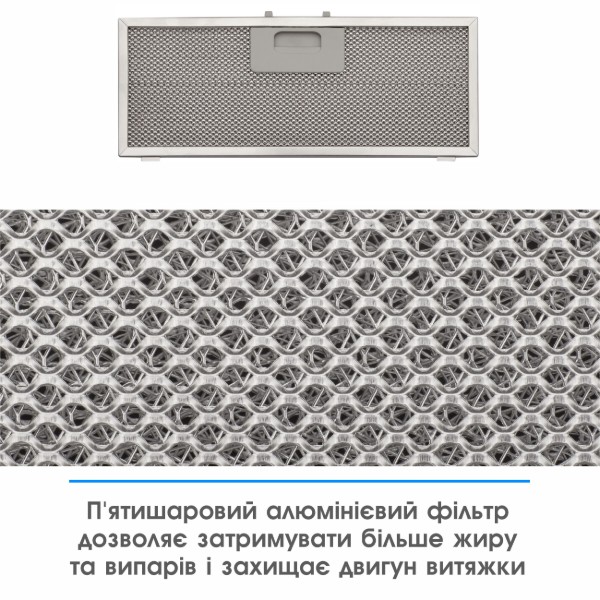 Фото - Вытяжка встраиваемая ELEYUS Unia 800 LED 52 WH