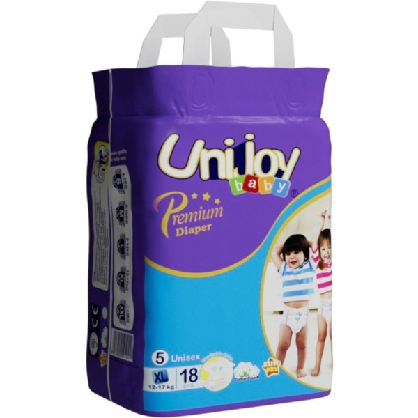 Фото - Одноразовые подгузники-трусики Unijoy Premium XL 12-17 кг 18 шт. (6973920541042)