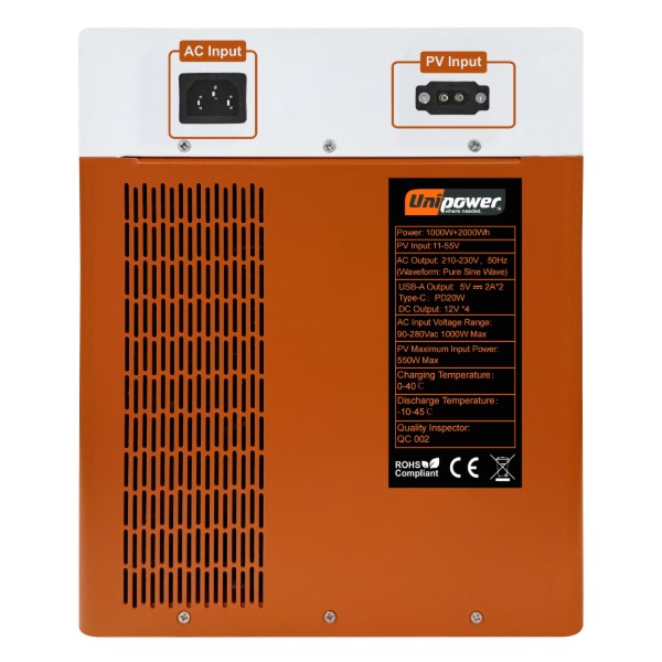 Фото - Зарядна станція універсальна UniPOWER AL-ES PH1000W 1000 Вт, 2000 Вт/год (un2683)