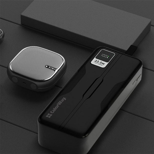 Фото - Батарея мобільна Colorway Digital Display 50000mAh Black (CW-PB500LPC5BK-PDD)