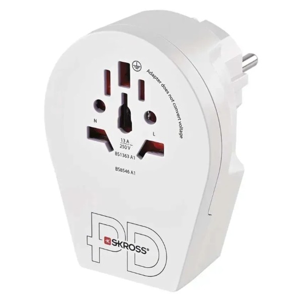 Фото - Переходник Евро 220В EMOS P0055U 1xUSB-C, (USA,GB,J,CN,AU=ШУКО)