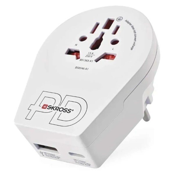 Фото - Переходник Евро 220В EMOS P0055U 1xUSB-C, (USA,GB,J,CN,AU=ШУКО)