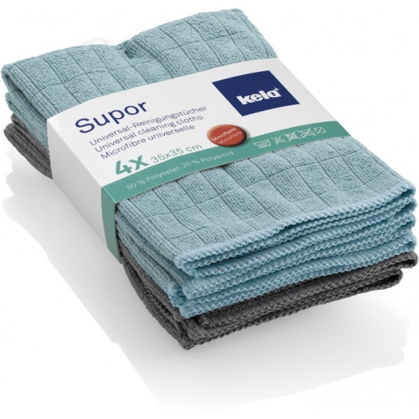 Фото - Салфетка бытовая Kela Supor 35x35 см 4 шт. Mint-Green (12731)