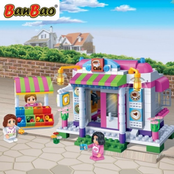 Фото - Пластиковий конструктор Banbao
"Модне місто" (338 Ел.) Кафе (6115)