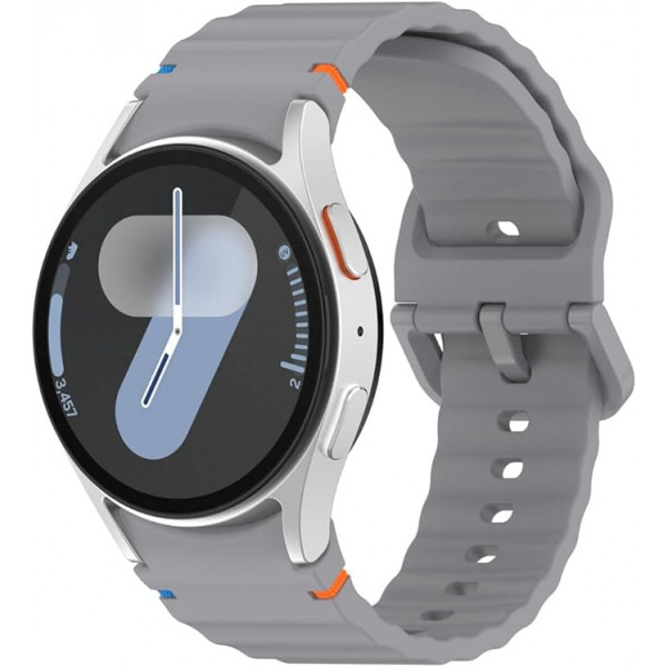 Фото - Ремінець для смарт-годинника BeCover Ribbed Tape for Samsung Galaxy Watch (20mm) 3 41mm/4 40mm-44mm/5 40-44mm/6 40-44mm/7 40-44mm Gray (712042)