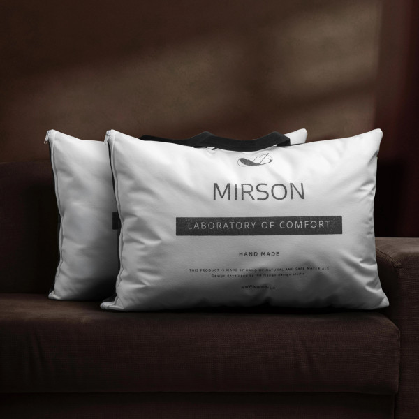 Фото - Подушка стандартна MirSon №207 Silver Cloud 70х70 см (2200009348945)
