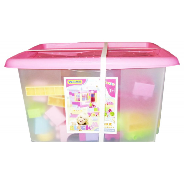 Фото - Пластиковий конструктор для малюків Wader 132 ел. для дівчаток (41280)