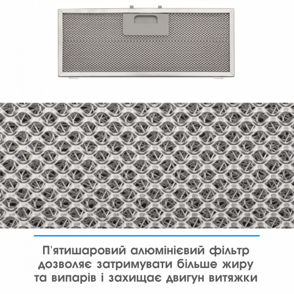 Фото - Вытяжка встраиваемая ELEYUS URBAN 800 LED 52 WH