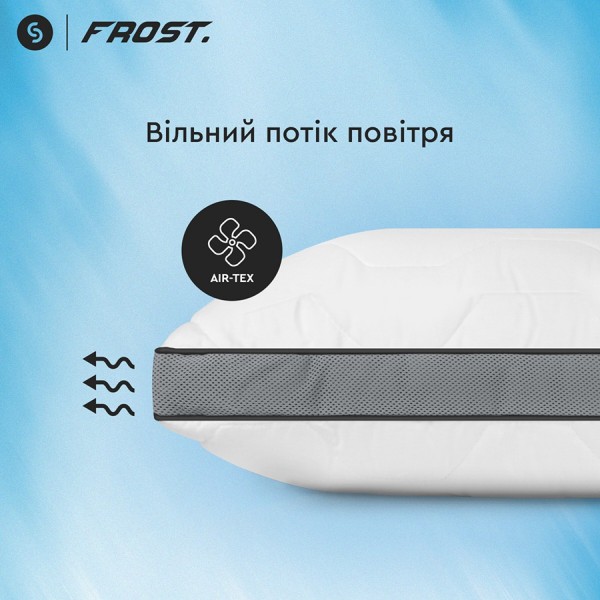 Фото - Подушка ортопедична Sonex гібридна з пам’яттю та ефектом охолодження Frost Curve 50x70 см (SO102468)