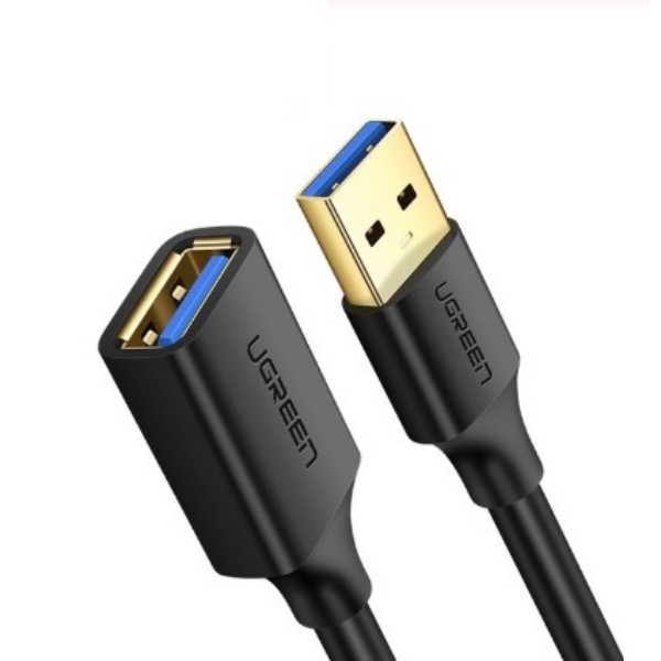 Фото - Кабель USB type A - USB type A UGREEN US129 USB 3.0 Extension Male Cable 1m Black (10368)