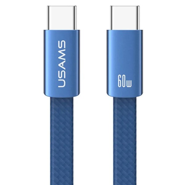 Фото - Кабель Usams U96 60W Type-C to Type-C Charging & Data Cable 1.2m Blue (SJ783USB01)