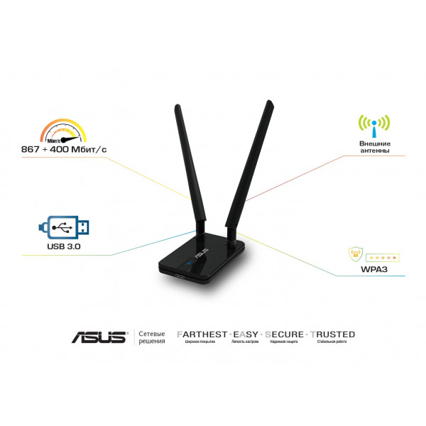 Фото - USB-адаптер сети WiFi Asus USB-AC58