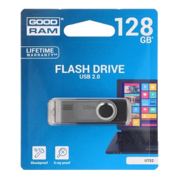 Фото - Флеш USB Goodram UTS2 Twister 128GB USB 2.0 Black (UTS2-1280K0R11)