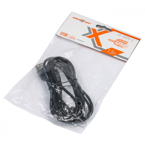 Фото - Кабель USB type A - USB type A Maxxter USB 2.0 AM - USB 2.0 AF 1.8m (U-AMAF-6)