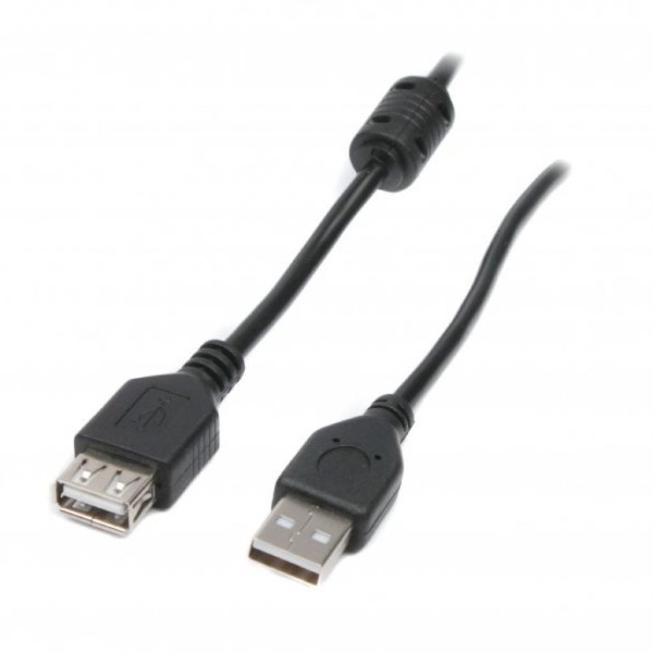 Фото - Кабель USB type A - USB type A Maxxter USB 2.0 AM - USB 2.0 AF 1m Ferrite (UF-AMAF-1M)