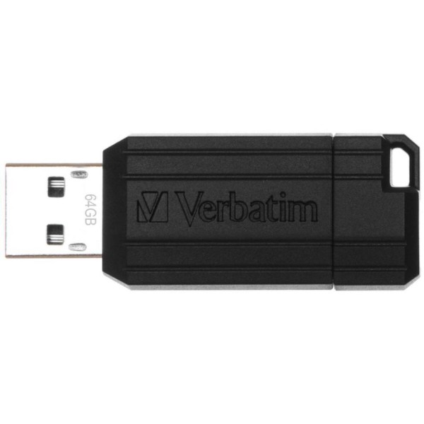 Фото - Флеш USB Verbatim 64GB Store n Go PinStripe Black USB 2.0 (49065)