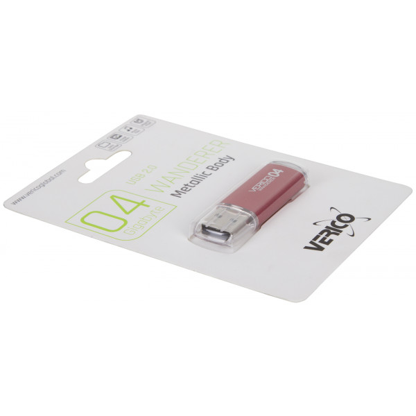 Фото - Флеш USB Verico Wanderer 4 GB Red (1UDOV-M4RD43-NN)