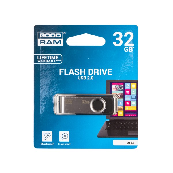 Фото - Флеш USB Goodram UTS2 Twister 32GB USB 2.0 Black (UTS2-0320K0R11)