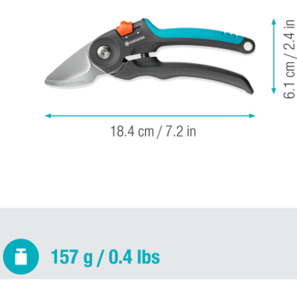 Фото - Секатор Gardena PremiumCut Fresh Wood обвідний 22 мм (12241-20.000.00)